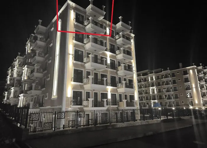 Neues Luxus-apartment Mit Meerblick Und Balkon アパート *